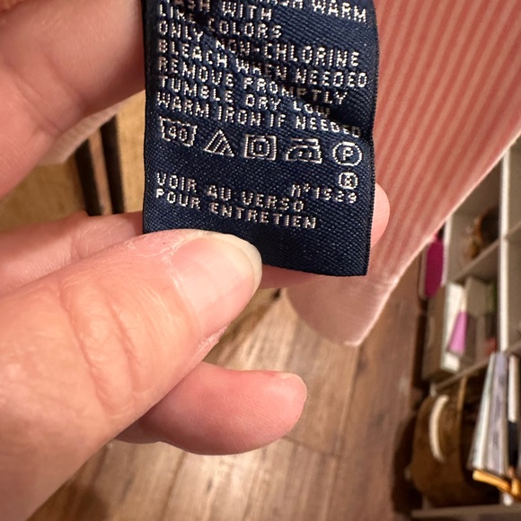 Ralph Lauren Sport Button Down:  Slim Fit Pink Striped Size 8 - Picture 5 of 12